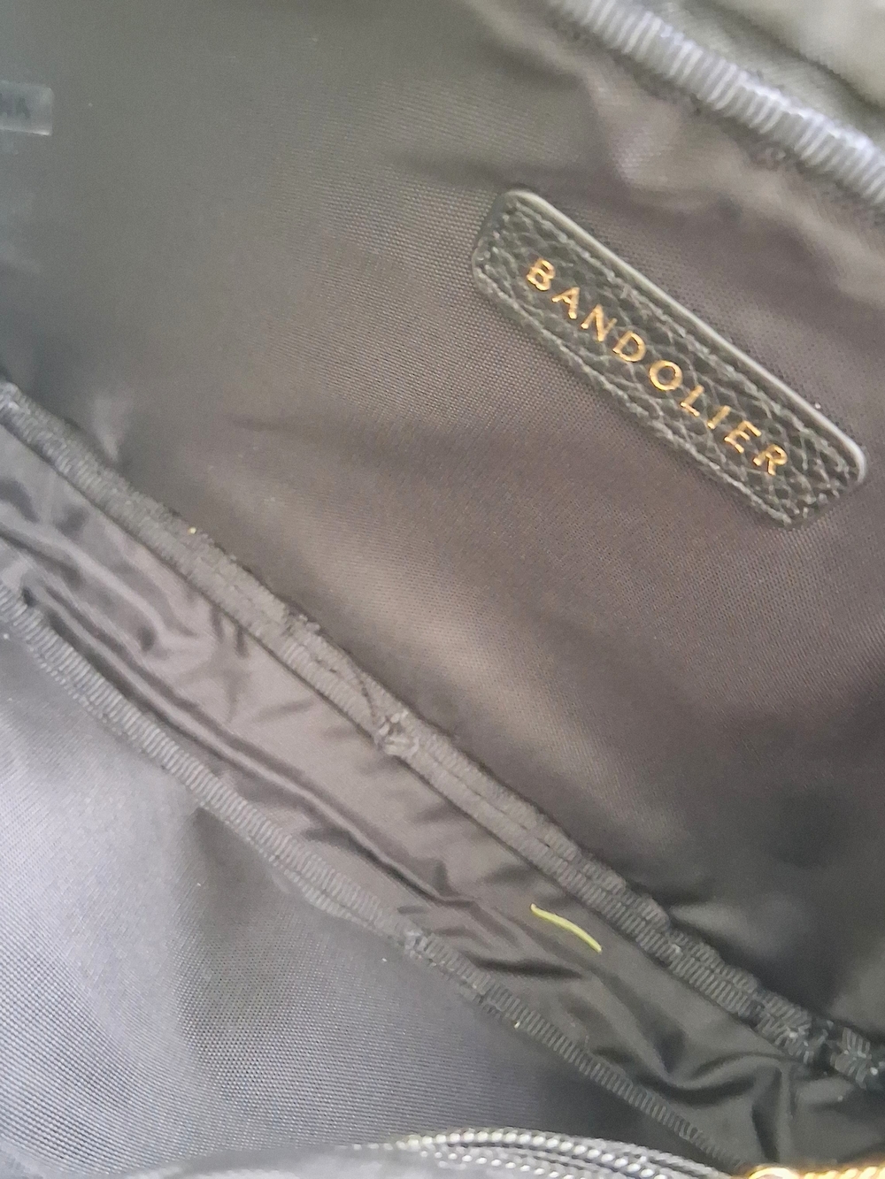 Bandolier Miller Black Pebbled Leather Crossbody Bag - Picture 9 of 9